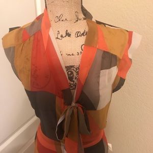 Multicolor Sleeveless Blouse
